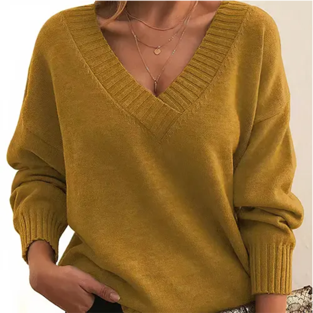 ModeGeist | Pullover Winter V-Ausschnitt für Frauen