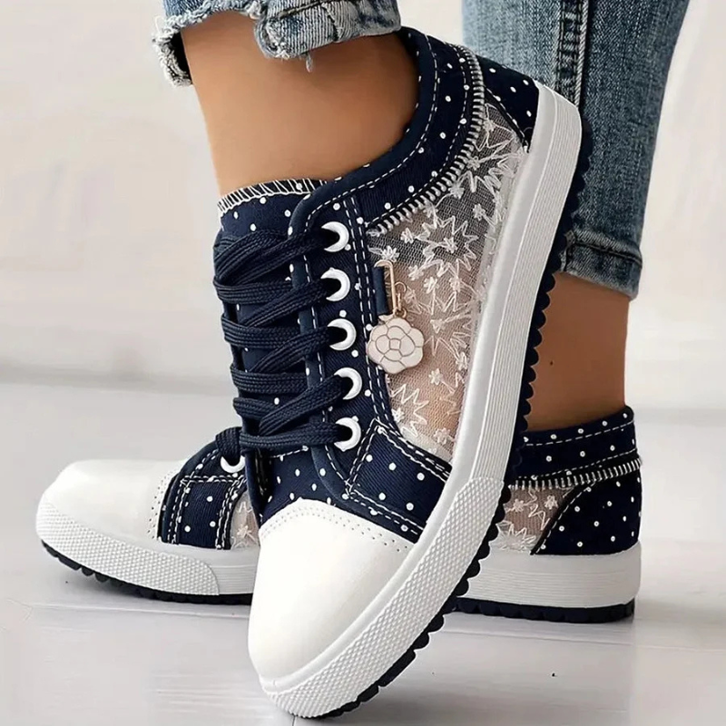 MODEGEIST Damen Sport-Sneakers mit unterstützender Sohle und atmungsaktivem Obermaterial