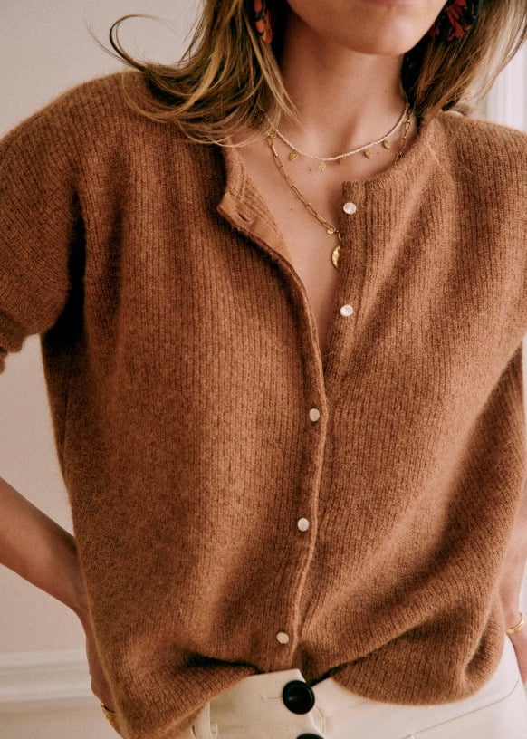 ModeGeist | grob gestrickter Cardigan-Pullover