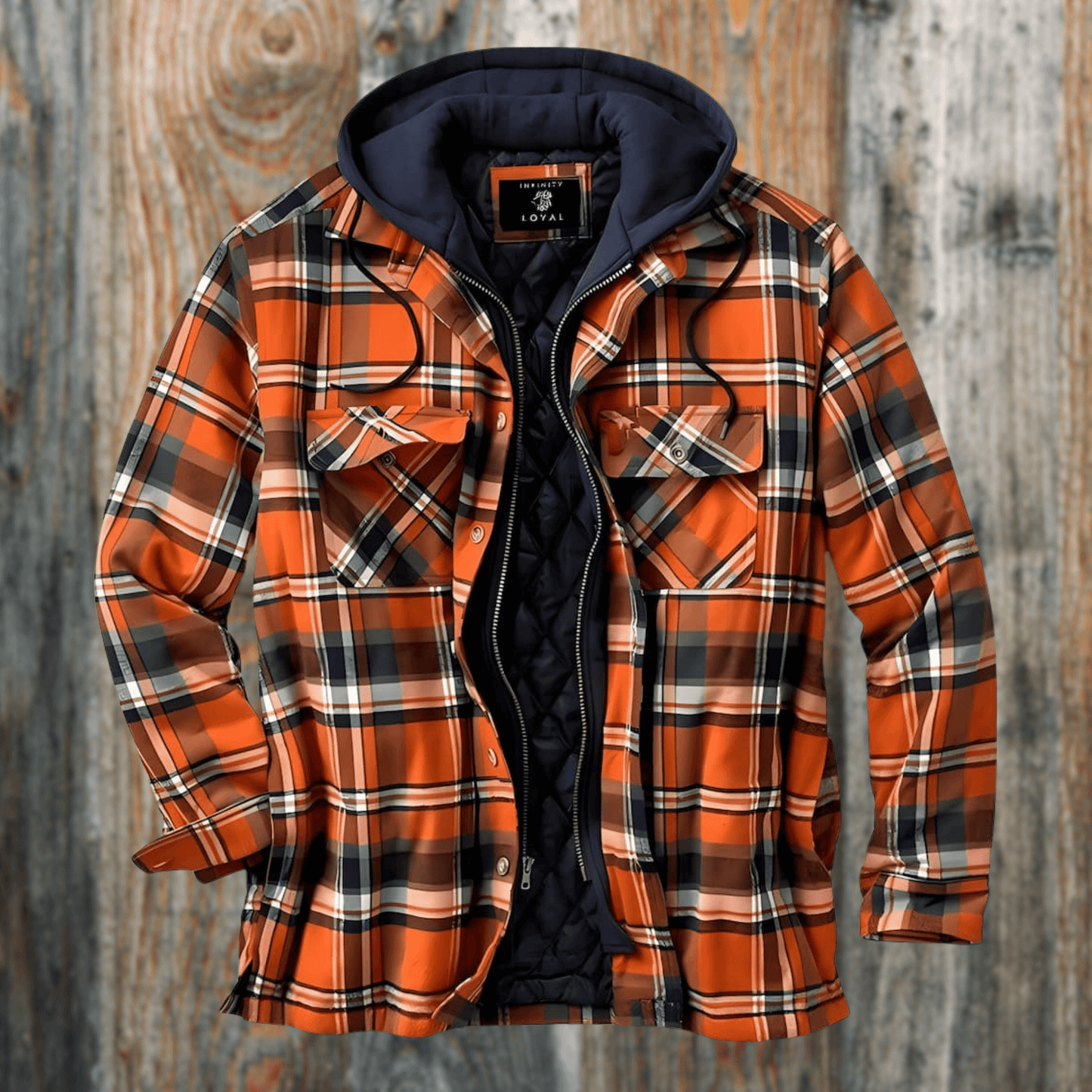ModeGeist | Herren Freizeit Karo-Jacke - Frühling & Herbst Reguläre Passform