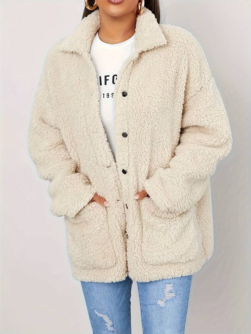 ModeGeist | Stylische Jacke Im Teddy-Design