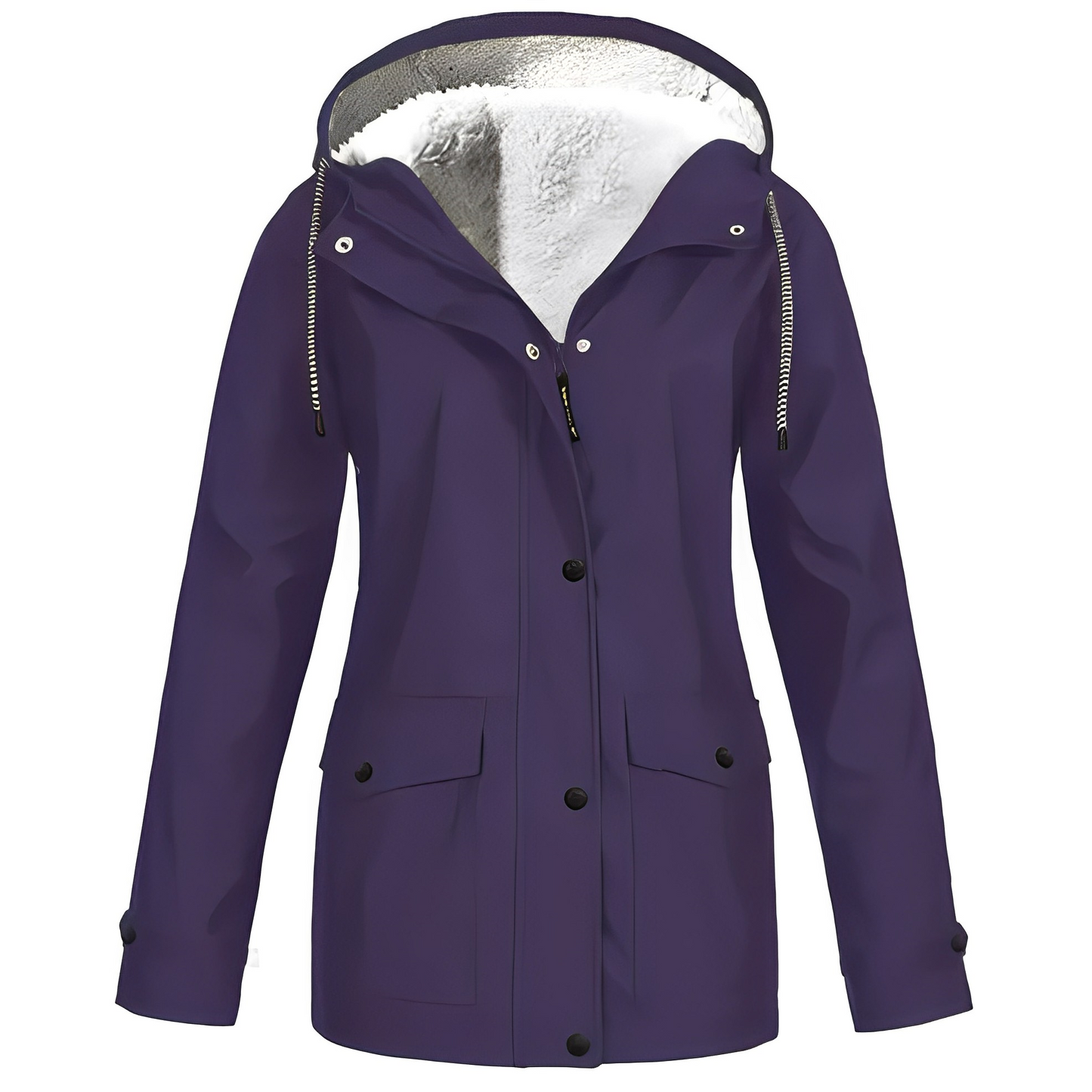 ModeGeist | Fleecegefütterte Damen Regenjacke