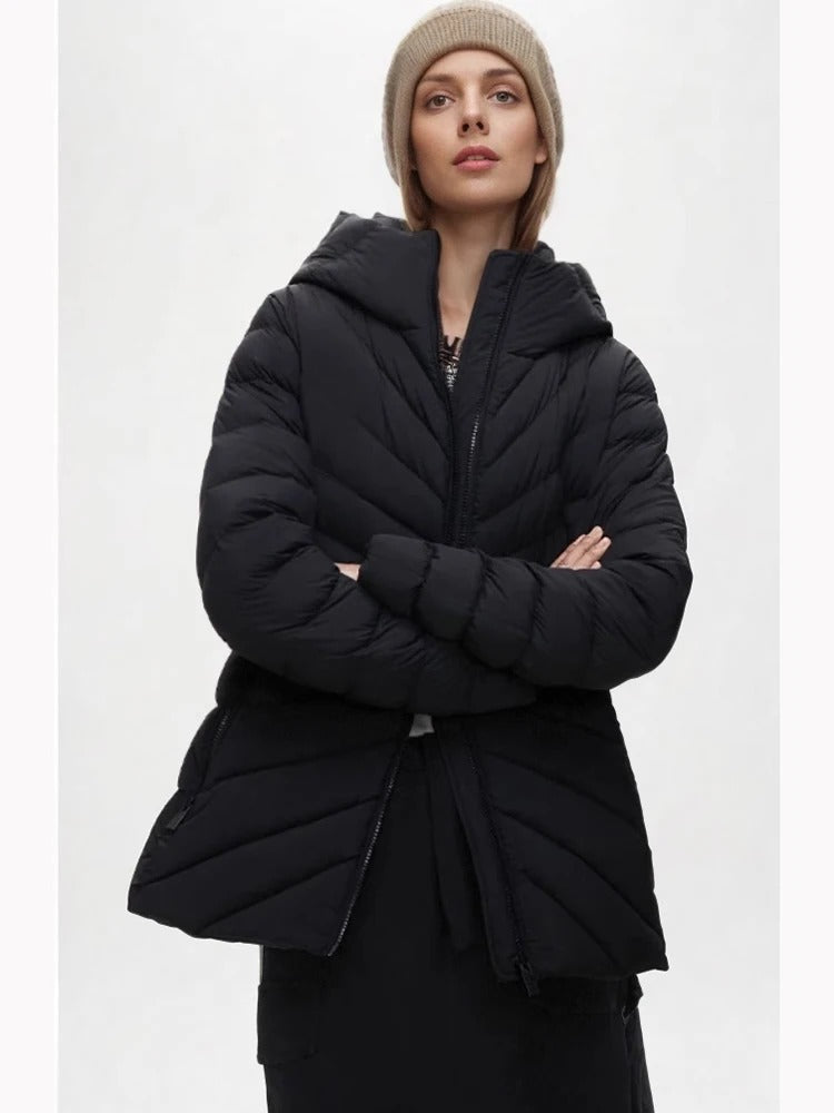 ModeGeist | Leichte gesteppte Jacke mit Kapuze