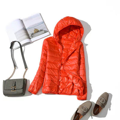 ModeGeist | Warme Herbst Gep Padded Jacke mit Kapuze