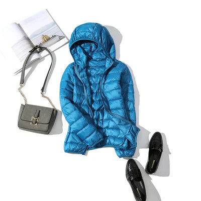 ModeGeist | Warme Herbst Gep Padded Jacke mit Kapuze