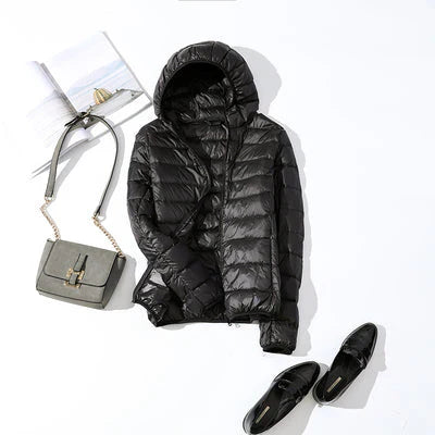 ModeGeist | Warme Herbst Gep Padded Jacke mit Kapuze