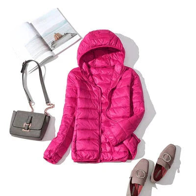 ModeGeist | Daunenjacke mit Reibverschluss und Taschen Dina