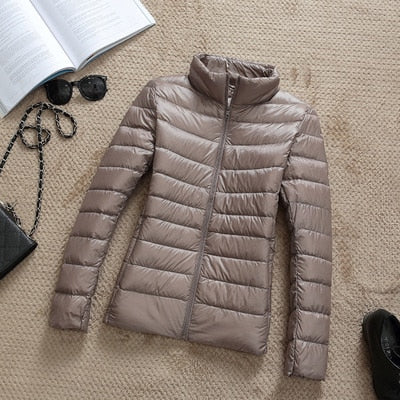 ModeGeist | Daunenjacke mit Reibverschluss und Taschen Dina