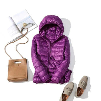 ModeGeist | Daunenjacke mit Reibverschluss und Taschen Dina