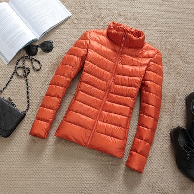ModeGeist | Daunenjacke mit Reibverschluss und Taschen Dina