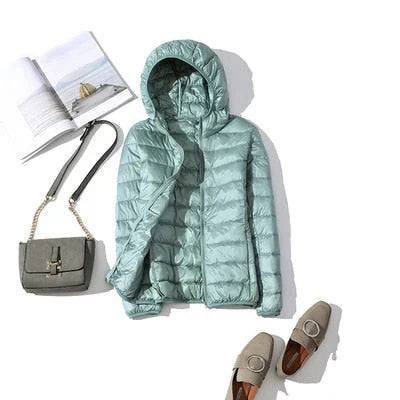 ModeGeist | Daunenjacke mit Reibverschluss und Taschen Dina