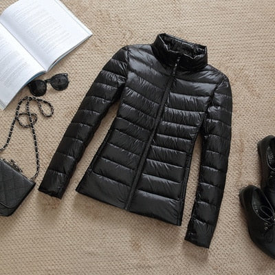 ModeGeist | Daunenjacke mit Reibverschluss und Taschen Dina