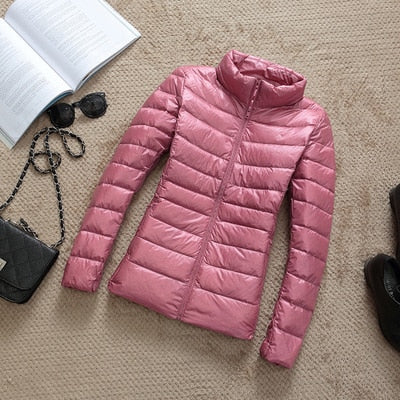 ModeGeist | Daunenjacke mit Reibverschluss und Taschen Dina