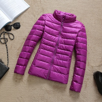 ModeGeist | Daunenjacke mit Reibverschluss und Taschen Dina