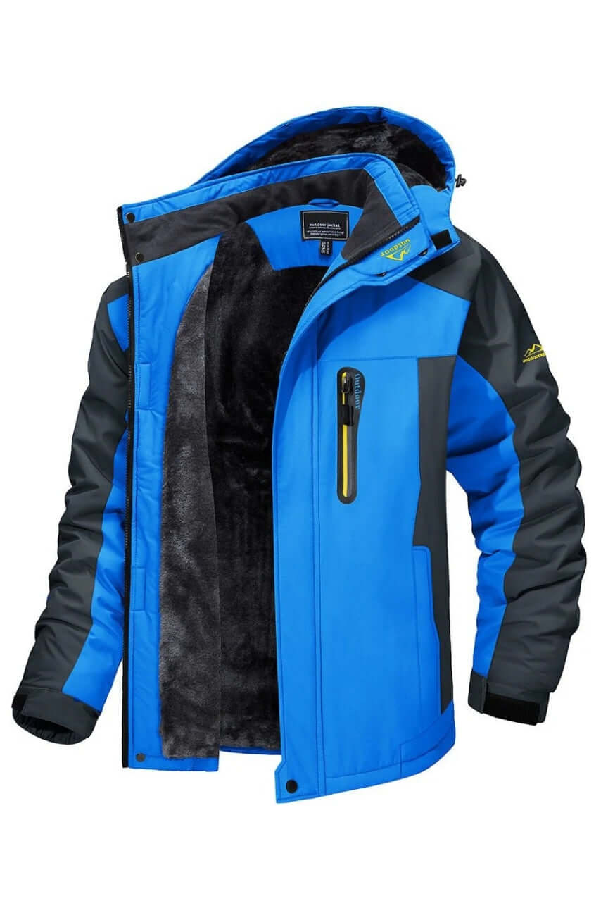 ModeGeist | Herren wasserdichte fleecegefütterte Winterjacke
