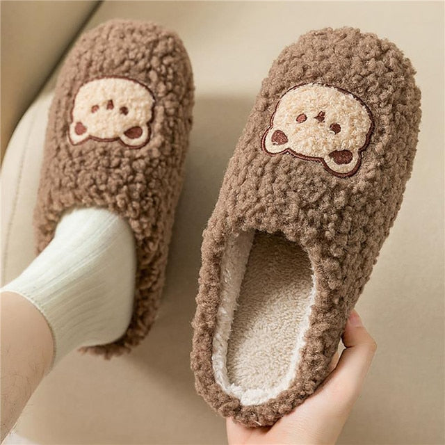 ModeGeist | Bequeme Damen Hausschuhe mit Tiermuster