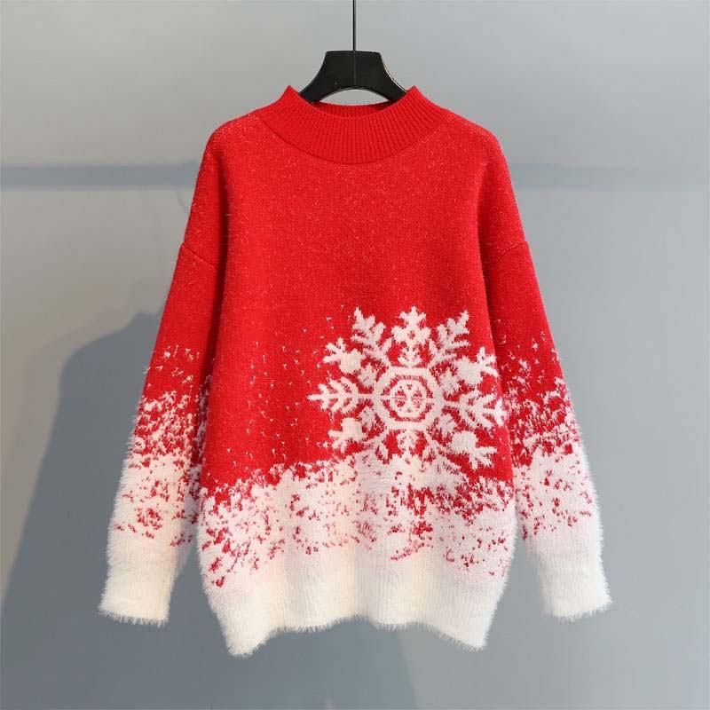 ModeGeist | Festlicher Weihnachtlicher Strickpullover Für Damen