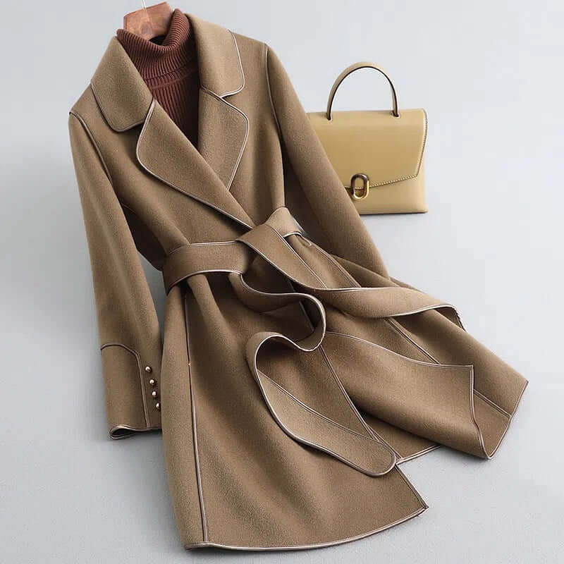 ModeGeist | Damen Lange Winter Wollmantel