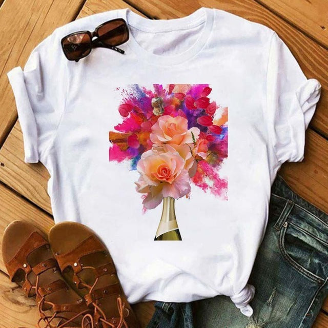 Lustiges Kawaii T-Shirt von Fudus mit roségoldfarbenem Aufdruck