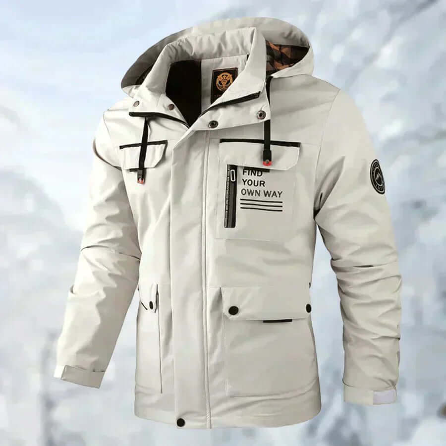 ModeGeist | Herren Wasserdichte Gänsedaunenjacke