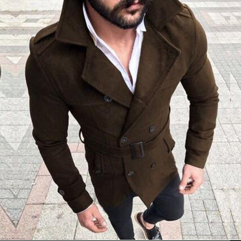 Herren stylischer, taillierter Designermantel ModeGeist