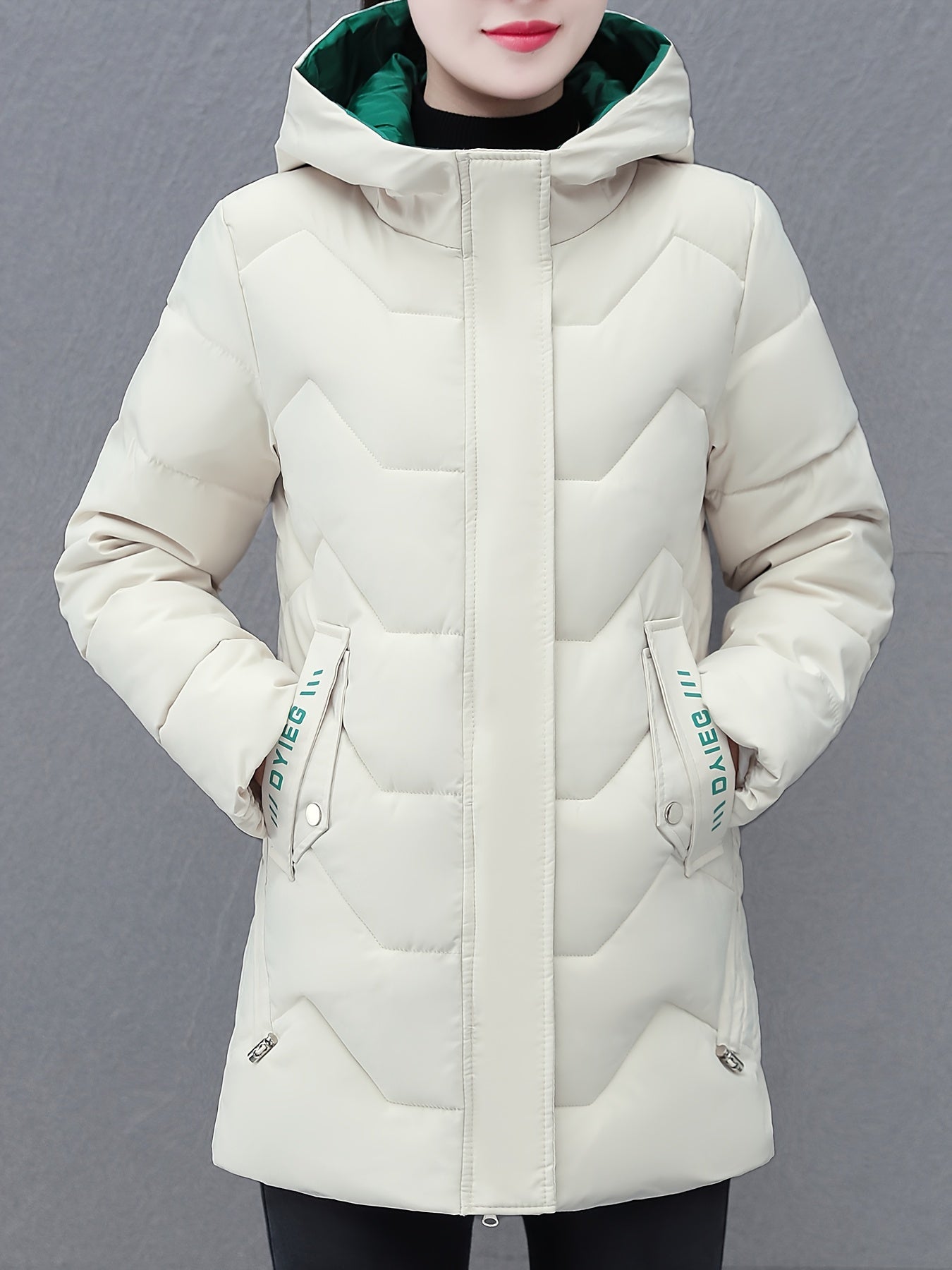 ModeGeist | Mittellange Gepolsterte Jacke für Frauen Ideal für Herbst Winter