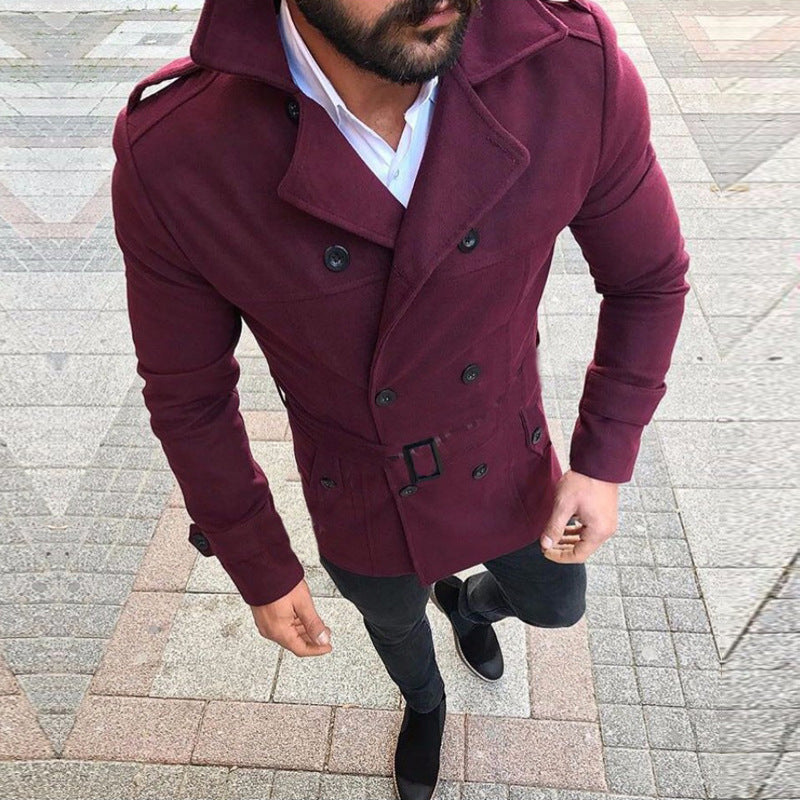 Herren stylischer, taillierter Designermantel ModeGeist