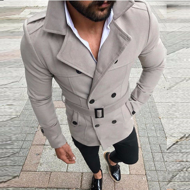 Herren stylischer, taillierter Designermantel ModeGeist