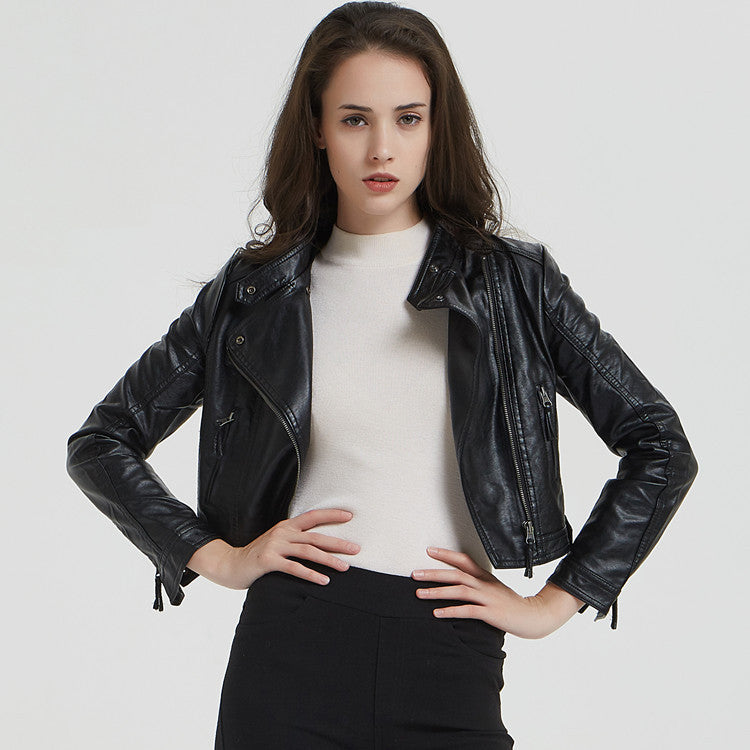 Damen elegante Bikerjacke aus hochwertigem ModeGeist