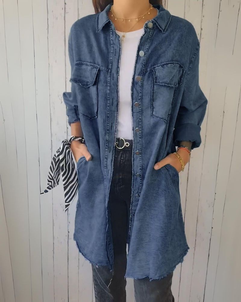 ModeGeist | Bequemes Denim Overhemdjacke