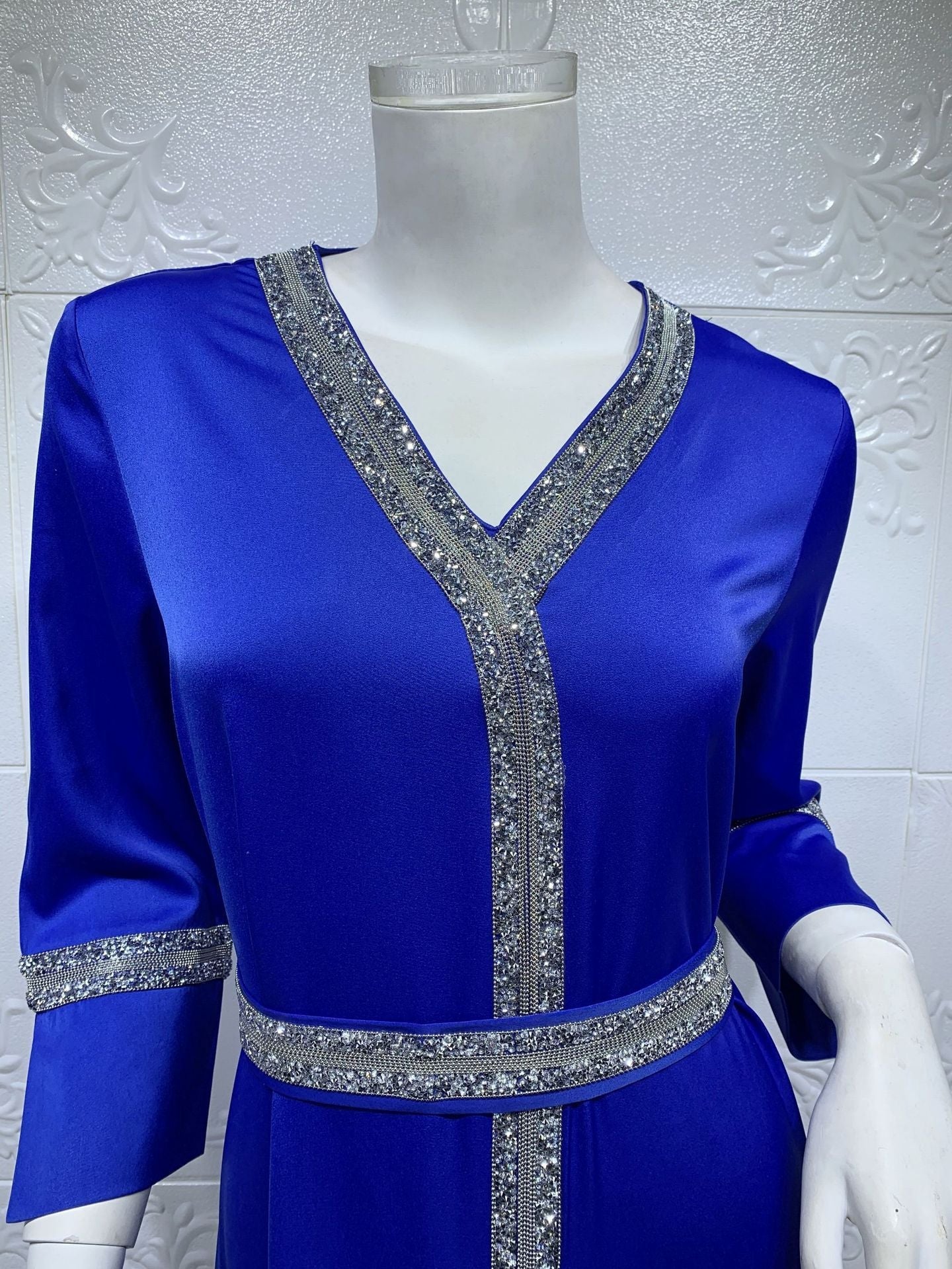 Langes muslimisches Damenkleid Anna in Türkis