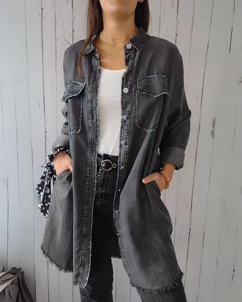 ModeGeist | Bequemes Denim Overhemdjacke