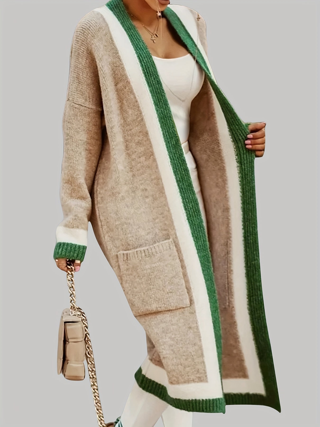 ModeGeist | Lange Strickcardigan Vintage Inspiration mit Herbstlichen Akzenten