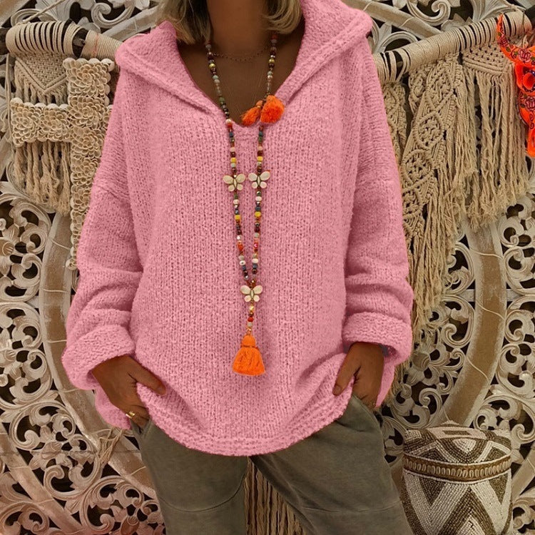 Damen Kapuzenpullover aus weichem Material mit lässigem Schnitt ModeGeist