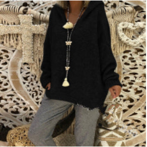 Damen Großer Kapuzenpullover mit kuscheligem Material ModeGeist