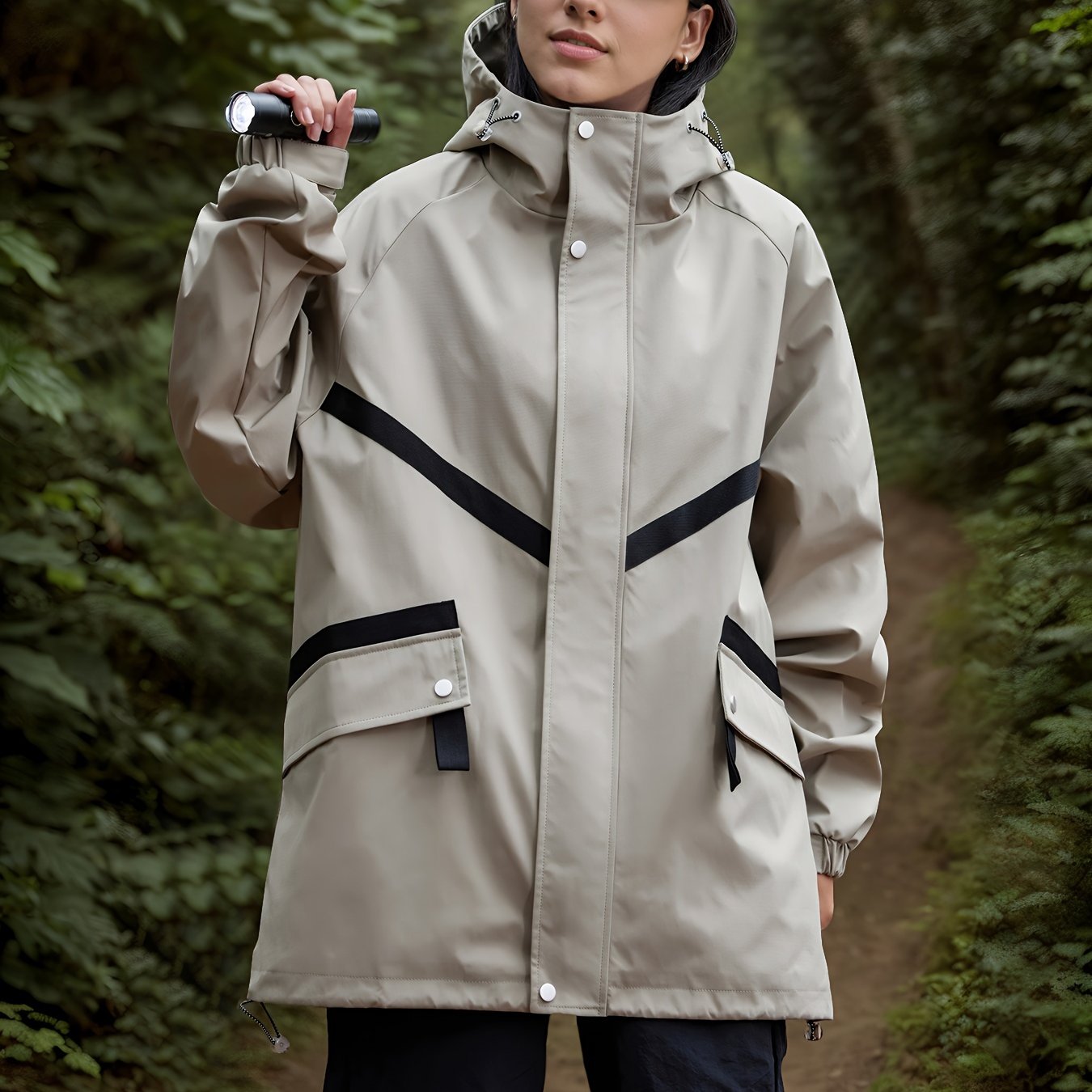 ModeGeist | Leichte und Wasserdichte Kapuzenjacke
