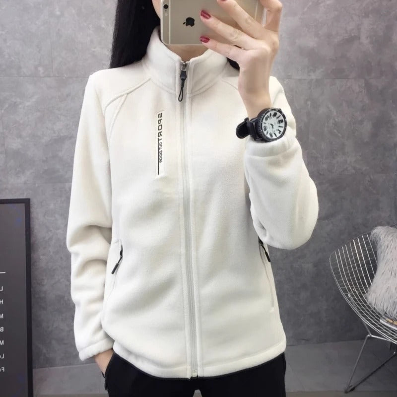 ModeGeist | Warme Winter Fleecejacke für Frauen