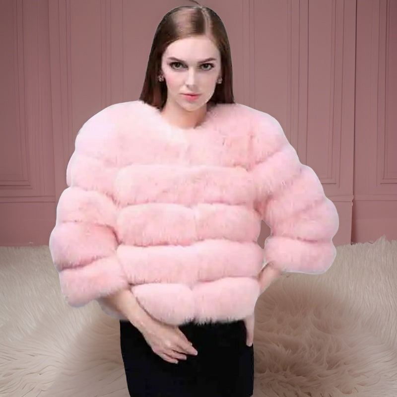 ModeGeist | Wood Luxuriöser Mantel für Frauen