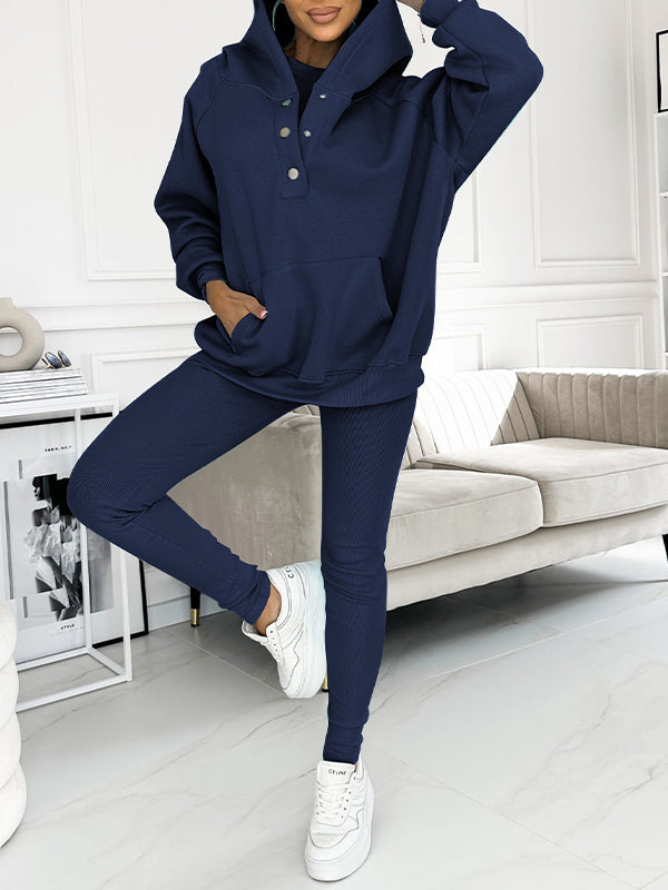 Bequemer und lässiger Sweatshirt-Set von Fudus