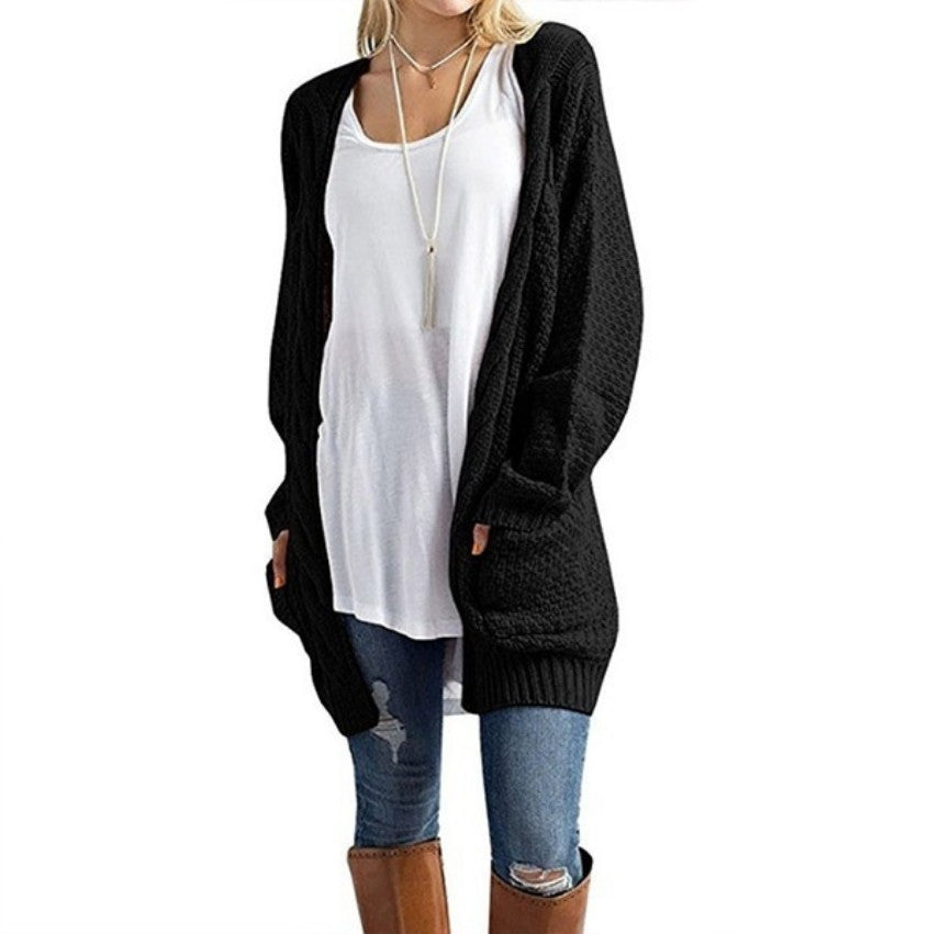 Damen Strickjacke in offener Form mit oversized Schnitt ModeGeist