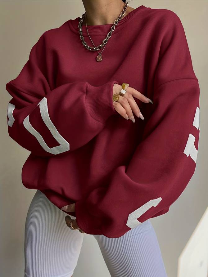 Sportliches Sweatshirt in Übergröße von Fudus