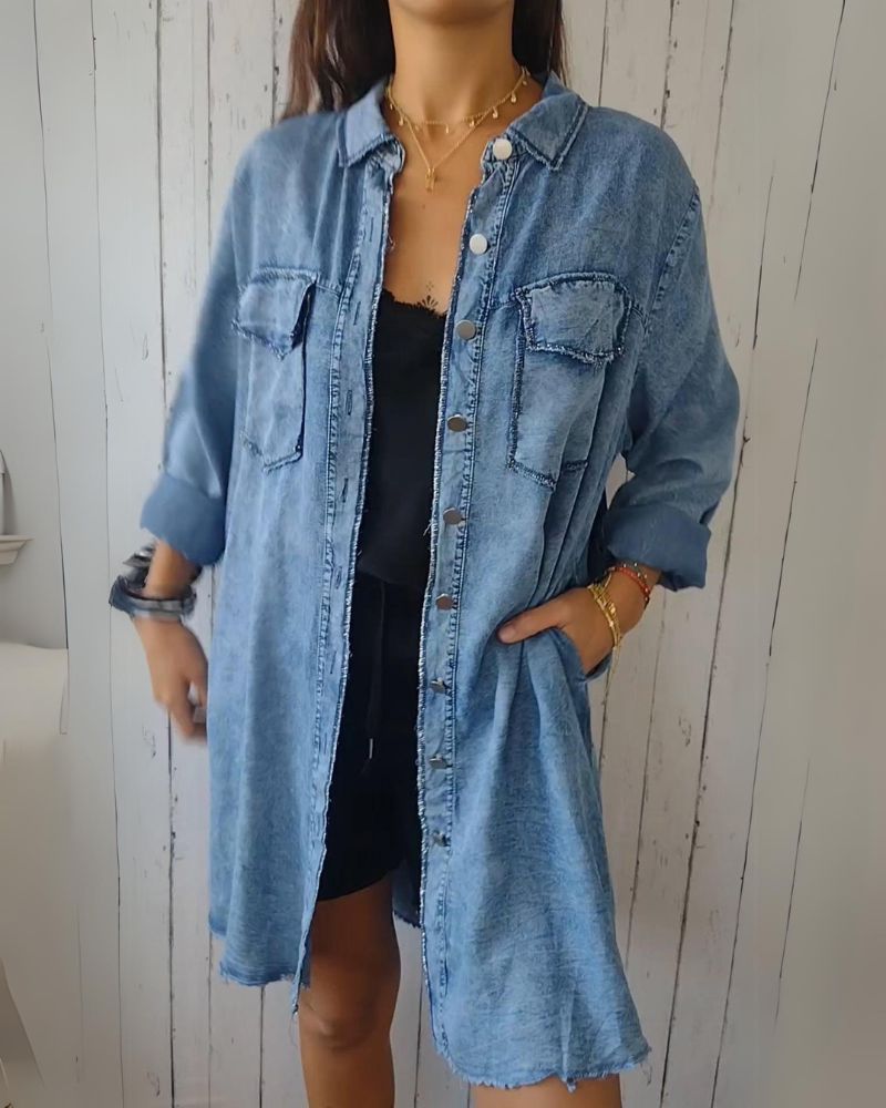 ModeGeist | Bequemes Denim Overhemdjacke
