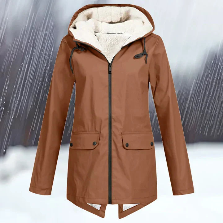 ModeGeist | Wind und Wasserdichte Jacke mit Kapuze und Verdickung
