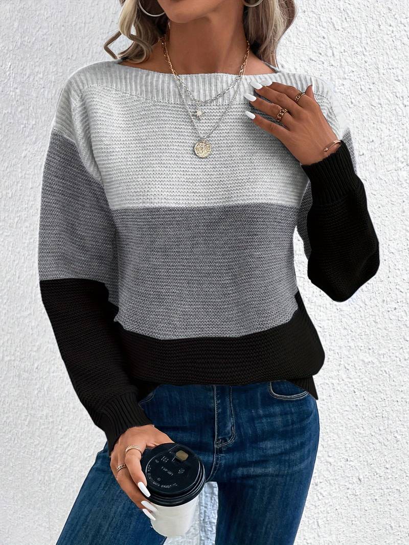 Lyra: Modischer Pullover mit Rundhals