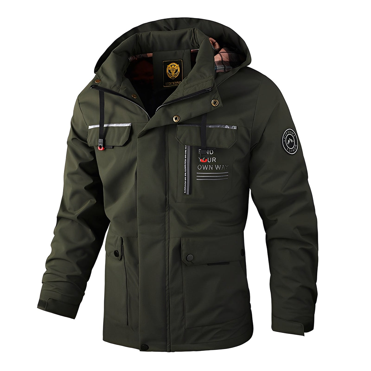 ModeGeist | Wetterfest, Dicke Outdoor-Jacke für Männer