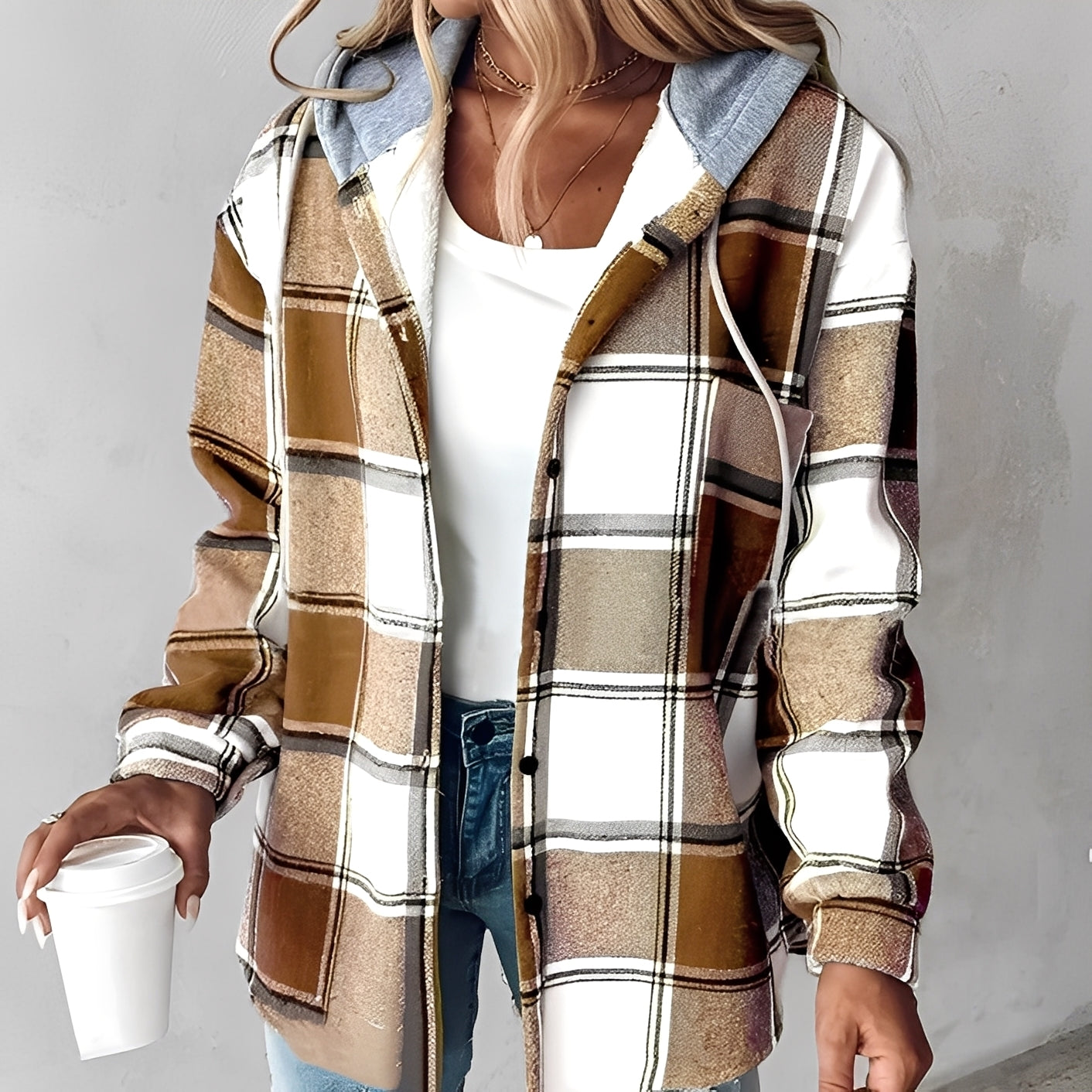ModeGeist | Freizeit, Warme Kapuzenjacke für Frauen