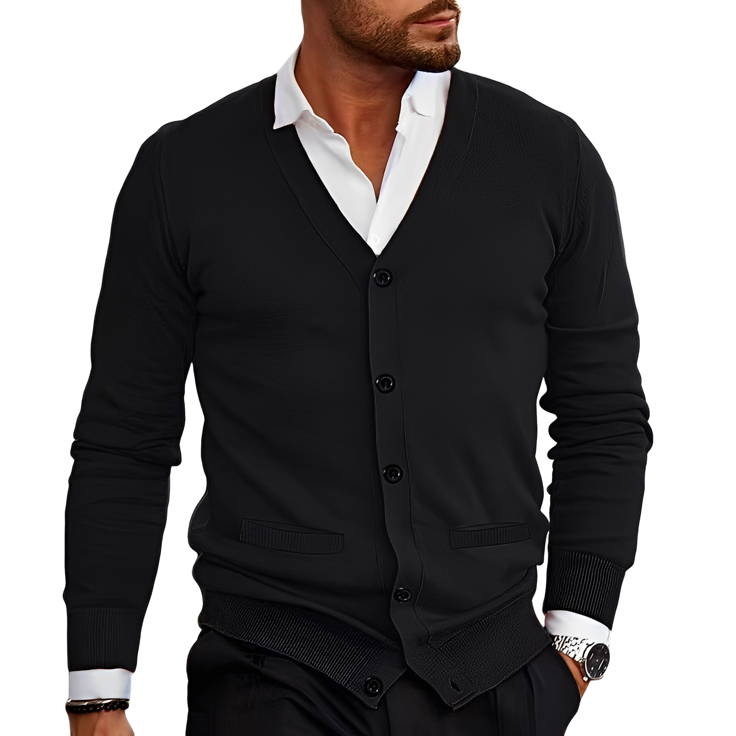 ModeGeist | Lässiger, einfacher Cardigan für Männer