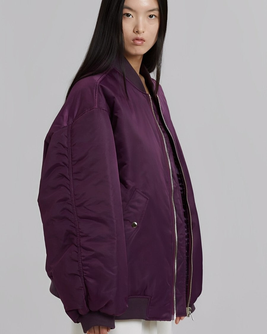 ModeGeist | Lässige Oversize Bomberjacke für Frauen