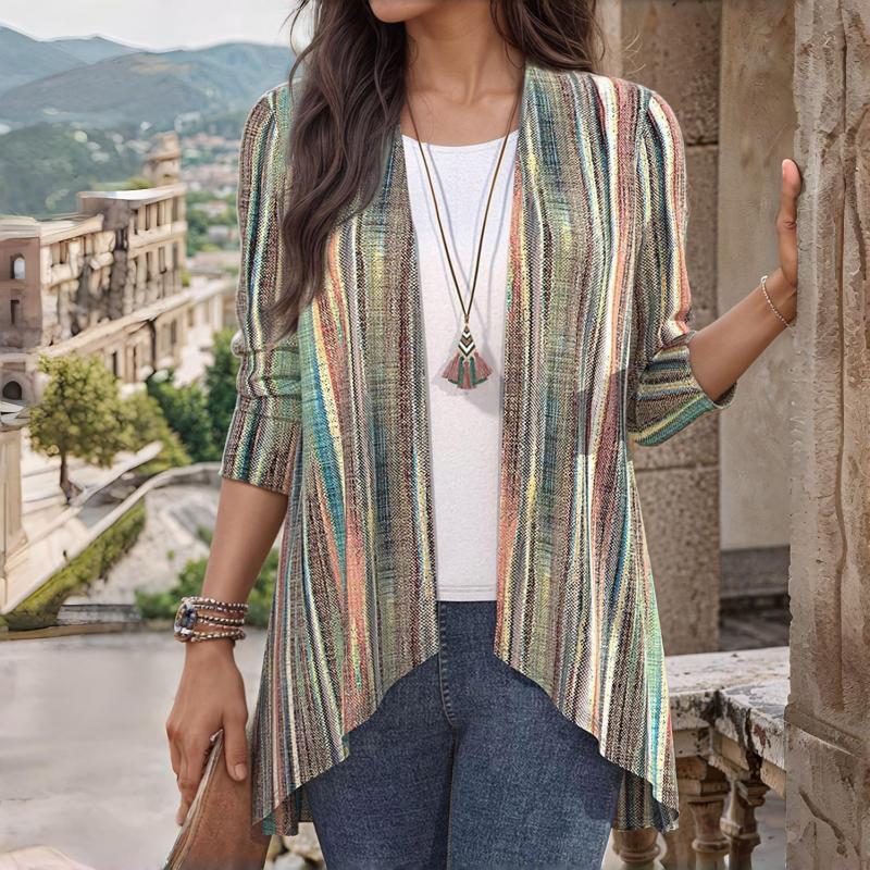 ModeGeist | Gestreifte Strickjacke