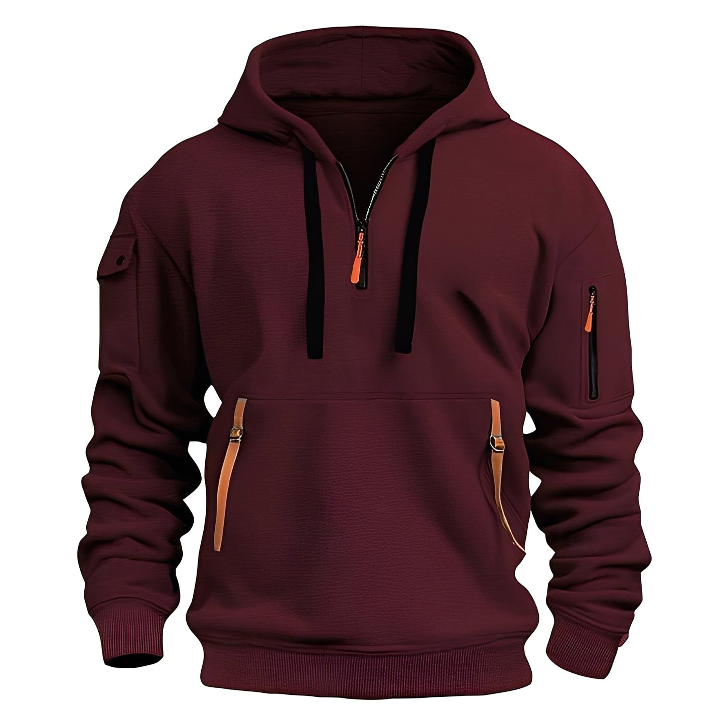 ModeGeist | Locker Hoodie mit Halbzip für Männer